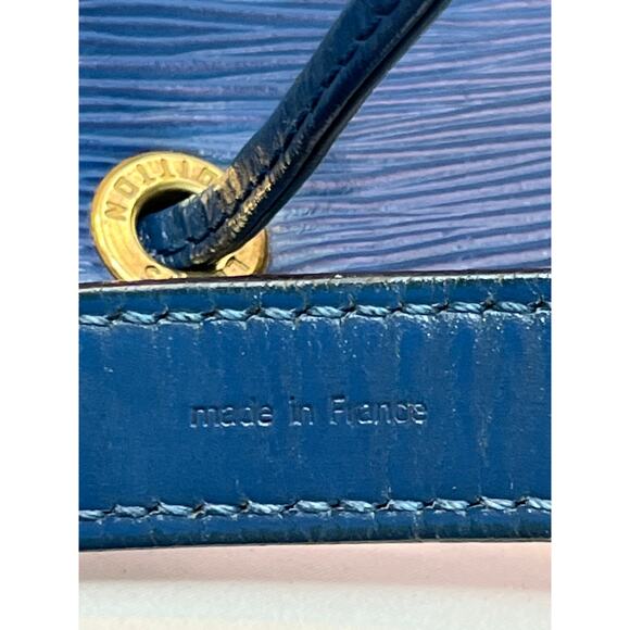 Louis Vuitton Noé PM Bucket Bag Blue Epi Leather Vintage 1994 Made in France - Picture 7 of 13